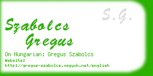szabolcs gregus business card